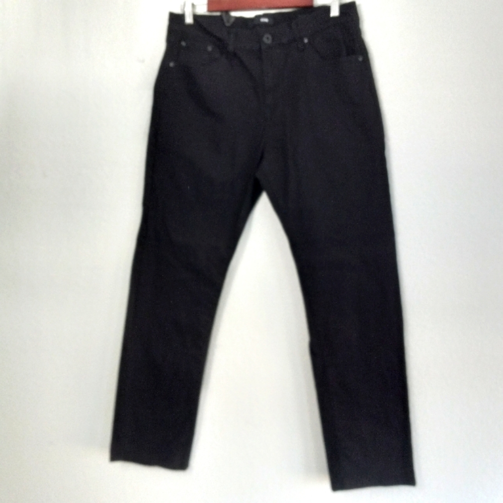 Rohm 32x30 Mens Cotton Chinos Straight Leg Black Pants